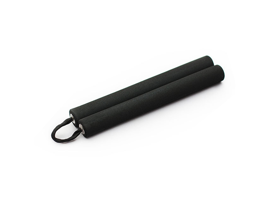 Nunchakus De Espuma Pvc Negro Para Niños Principiantes, Entrenamiento De Kung Fu Con Cuerda