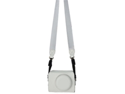 Funda protectora de piel sintética texturizada de lichi para cámara Sony ZV-1F con correa para el hombro Facpoet