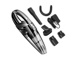 Aspiradora Digitallab de alta potencia, recargable, 2000 Ah, ideal para la limpieza de coches (negra)
