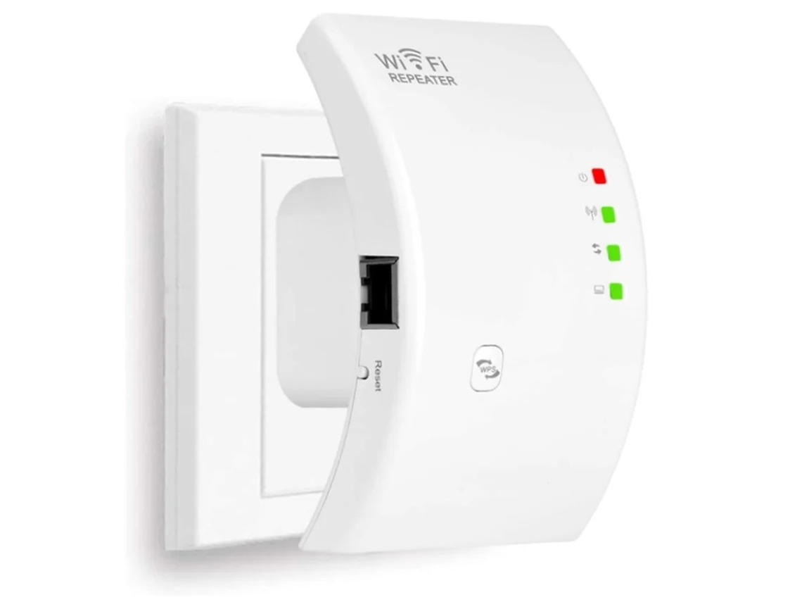 Repetidor WiFi de 300 Mbps, extensor de rango WiFi de banda única para el hogar, amplificador de Internet con puerto Ethernet Yizhood