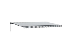 Maison Exclusive - Toldo Retráctil Automático Gris Antracita Y Blanco 500x300 Cm