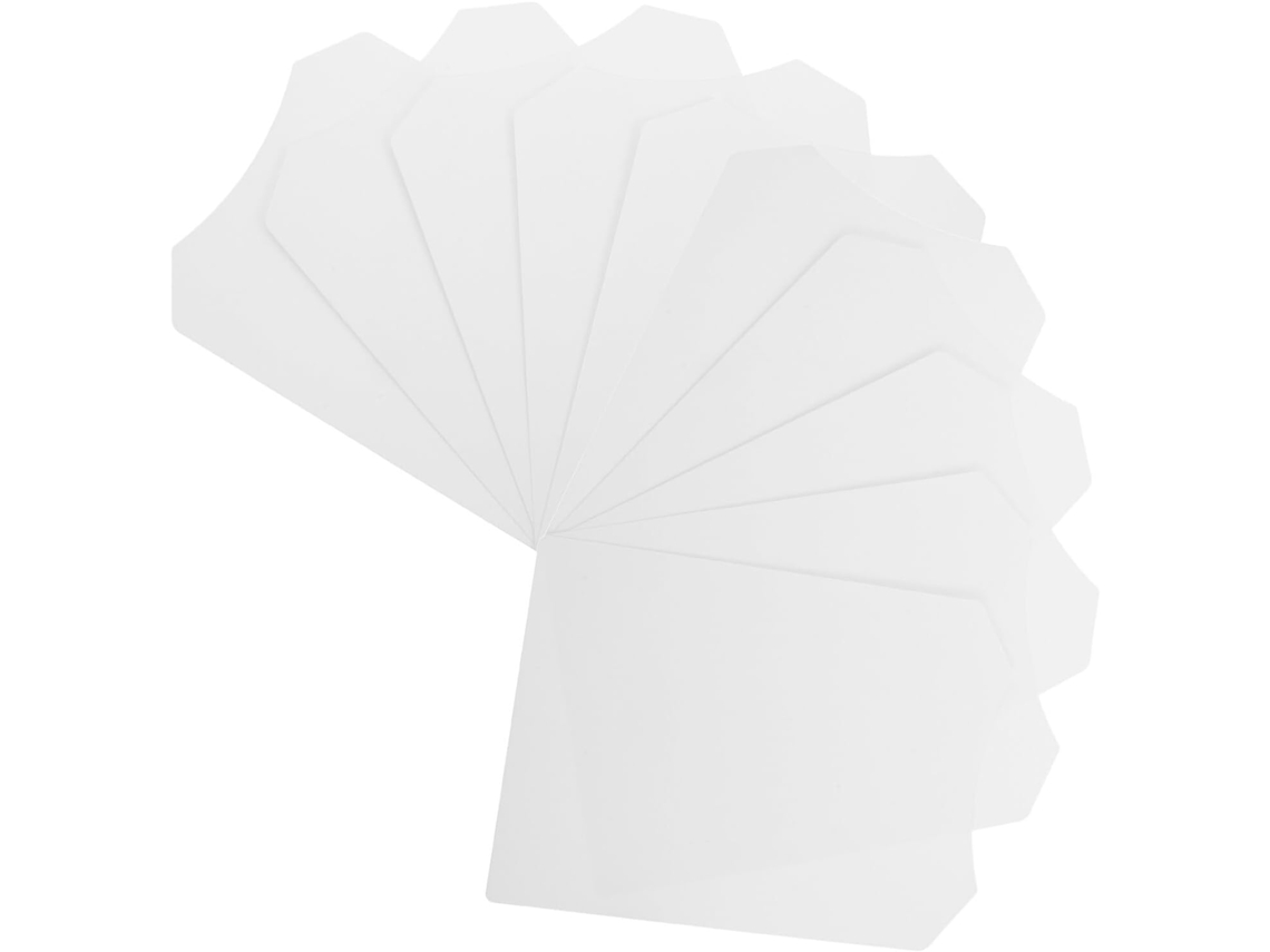 Insertos De Cartón Blanco De 350 G/m² Para Embalaje De Camisetas, 255 X 35 Cm, Forro Plano Redondeado.