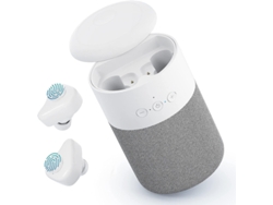 Auriculares Bluetooth 2 en 1 con altavoz y sonido envolvente de 360°, 12 h de duración, para casa, fiesta, exterior y viajes, color blanco Yizhood