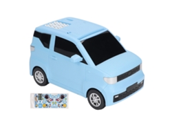 Cofrinho eletrônico infantil BJ com leitor de impressões digitais e senha, compatível com diversos modelos e adesivos.