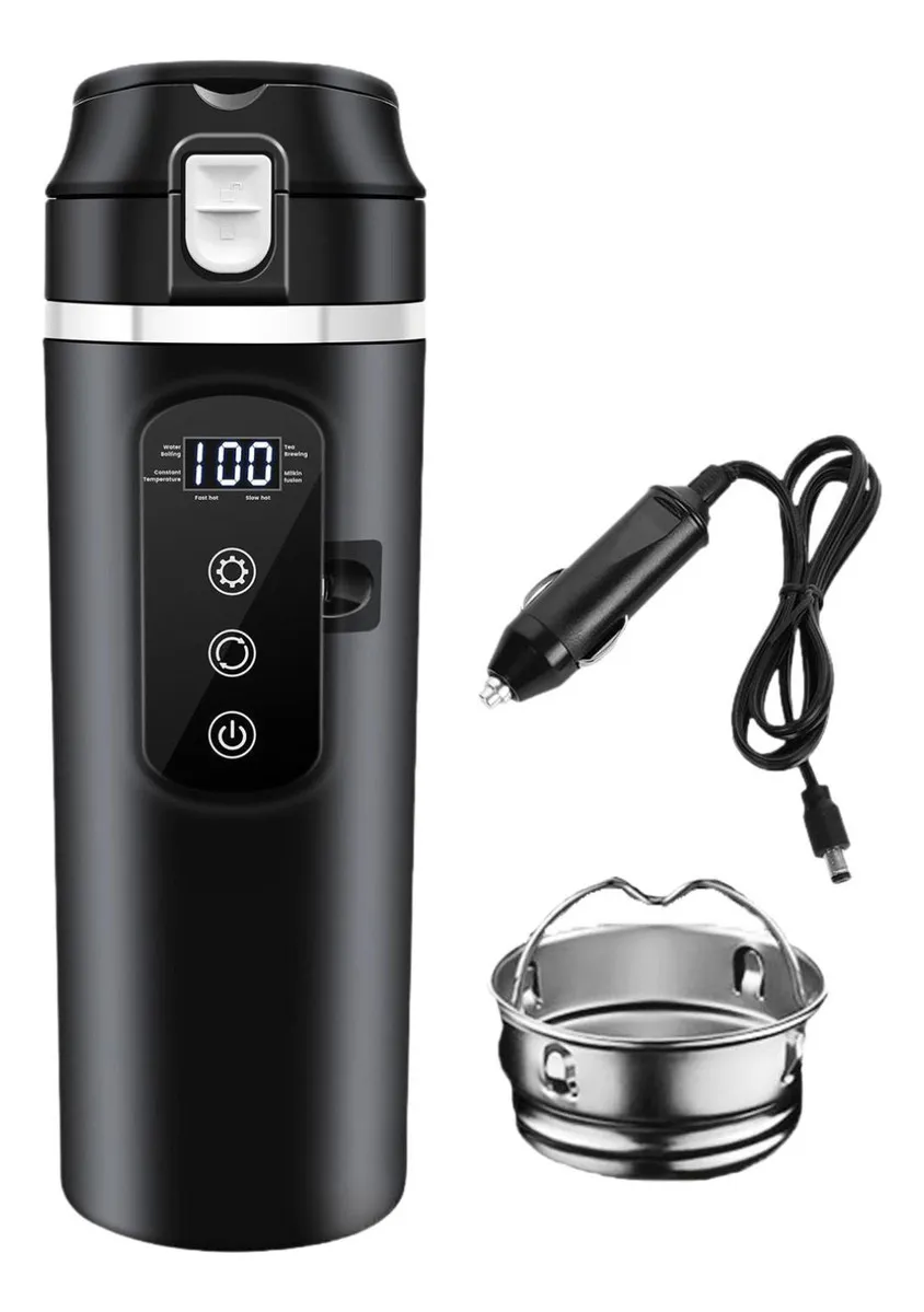 Hervidor de agua para coche de 12 V y 24 V, con aislamiento Cupvayotoy