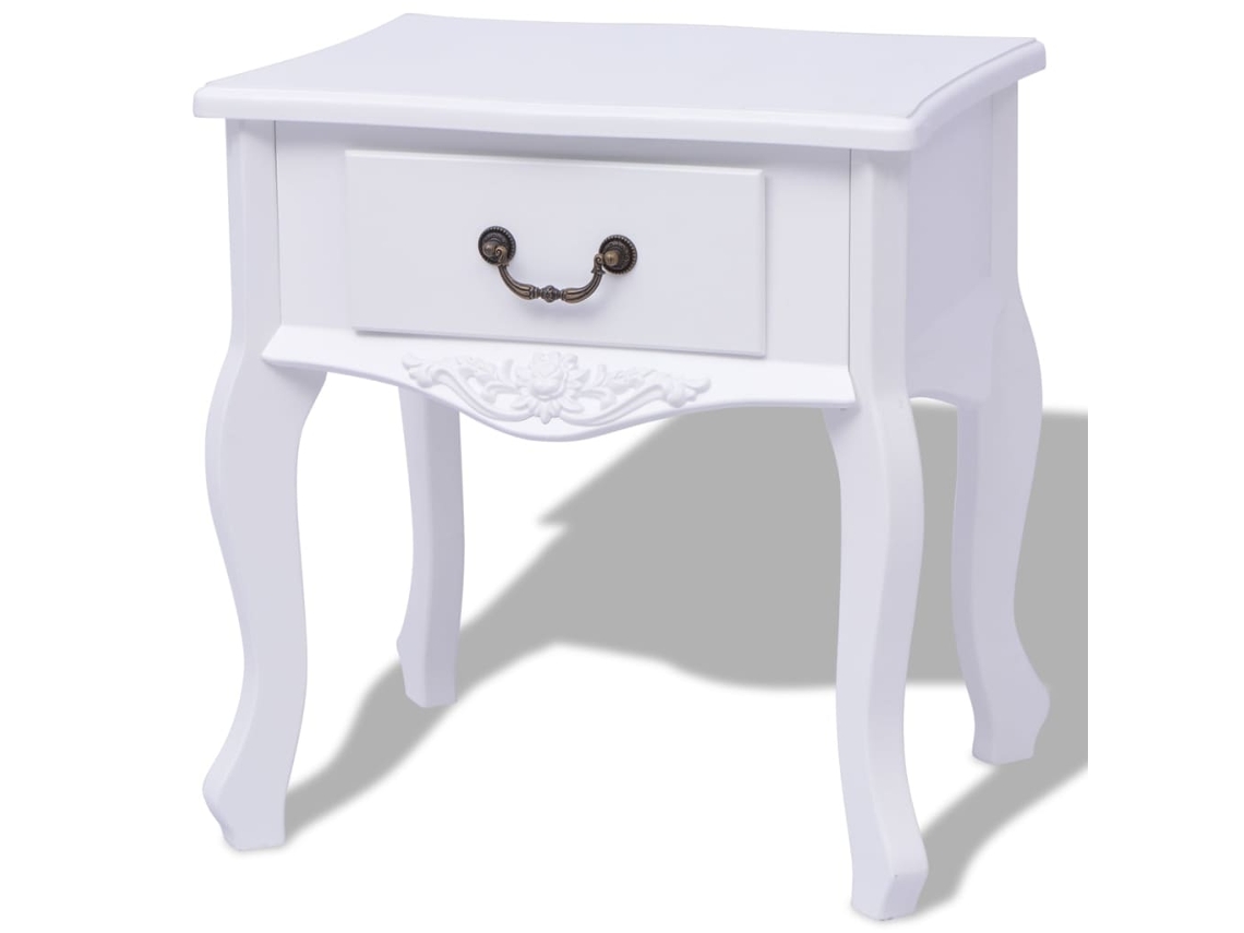 Maison Exclusive - Mesitas De Noche 2 Unidades Mdf Blanca