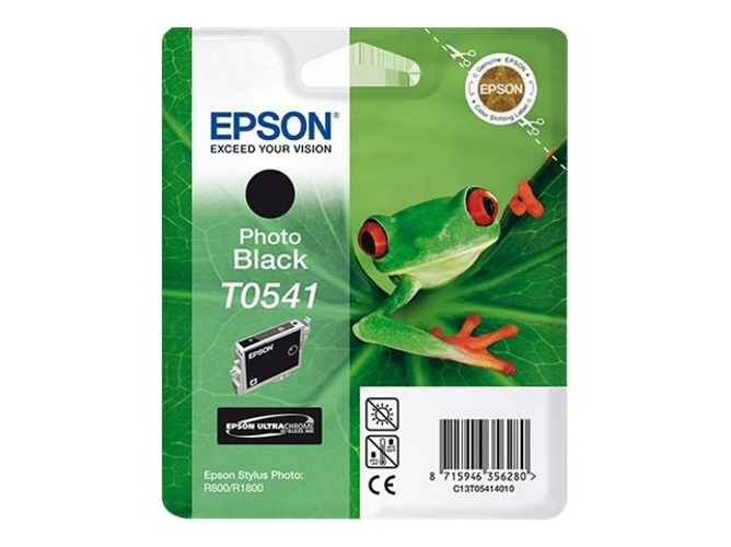 Cartucho de tinta original EPSON T0541, Rana 13 ml , Negro foto, C13T05414010