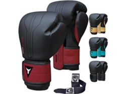 Guantes De Boxeo - Rojo - Mytra Fusion Bs-22, Vendas De Boxeo Incluidas, Guantes De Mma, Muay Thai, Kick Boxing Hombres Y Mujeres