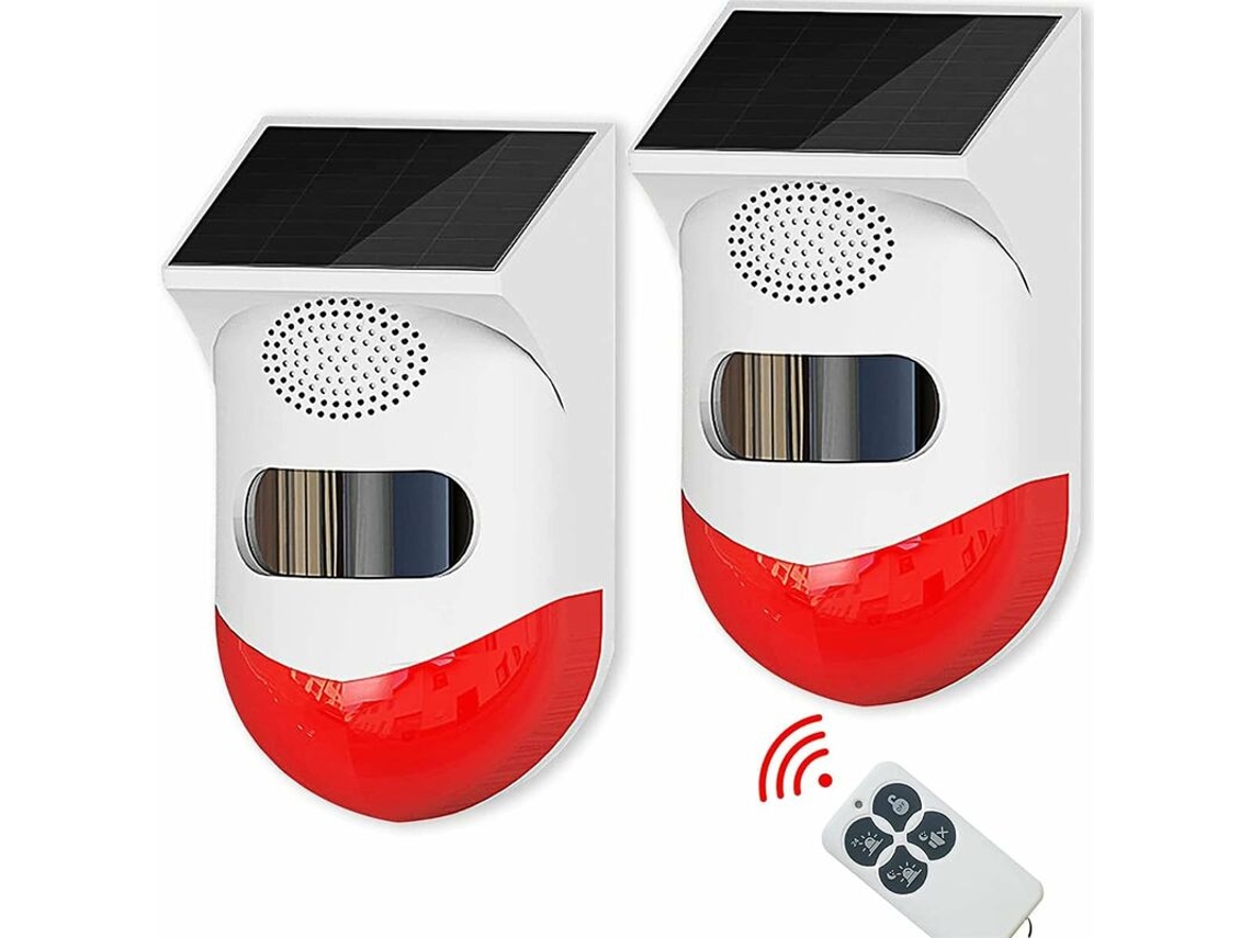 2 Pacotes 2 em 1 Detector de Alarme Sonoro Wifi com Controle Remoto Inteligente para Casa Fazenda Celeiro Vila Quintal   