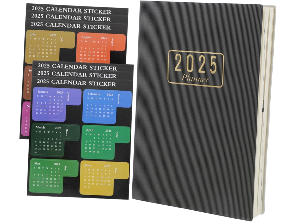 Cuaderno, Planificador Mensual 2025, Organizador Portátil, Organizador De Escritorio Escolar