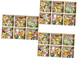 Juego de 18 pegatinas de pared impermeables y antideslizantes para baño. Slowmoose