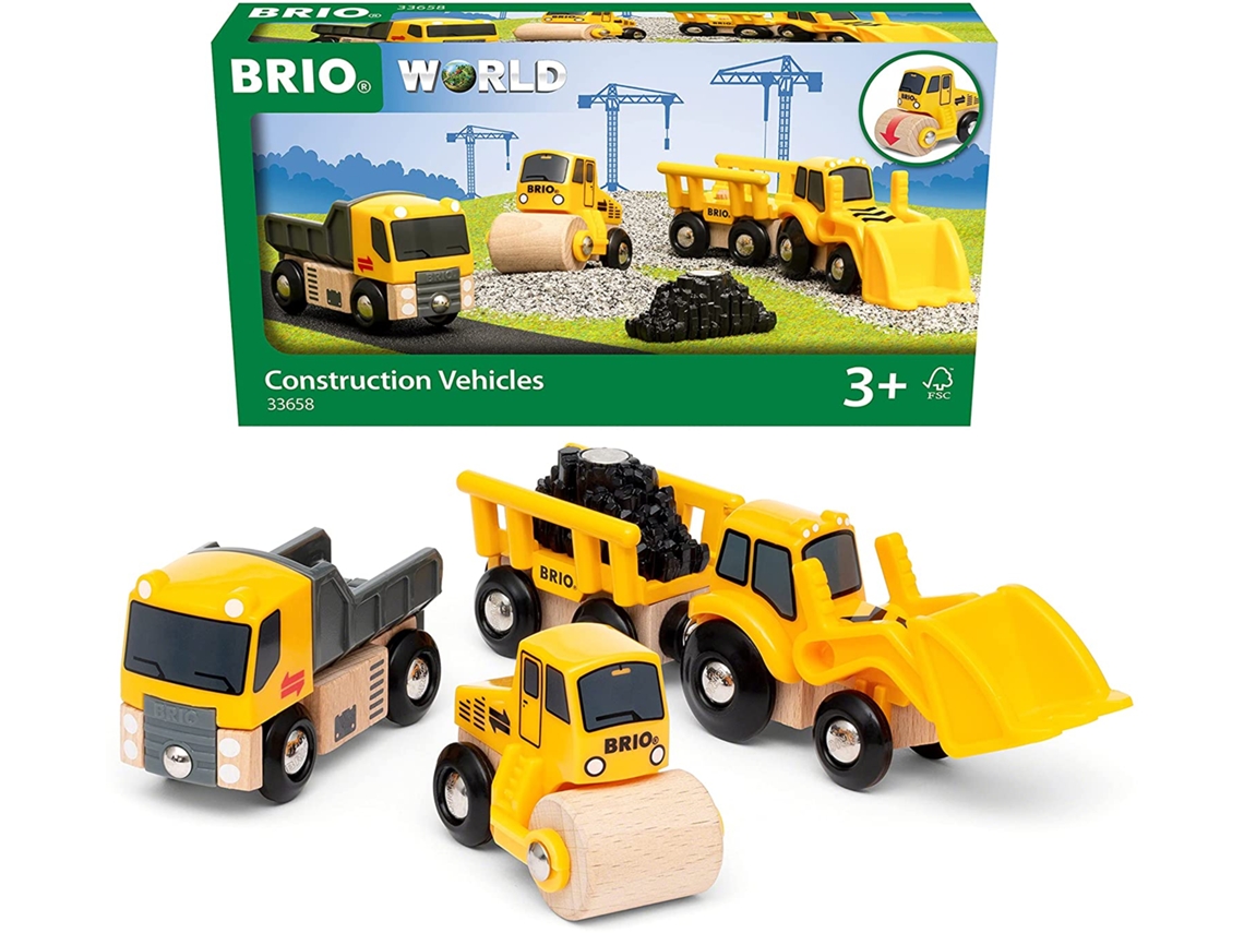Jogo de Mesa BRIO Set Of 3 Construction Machines (2 Anos)