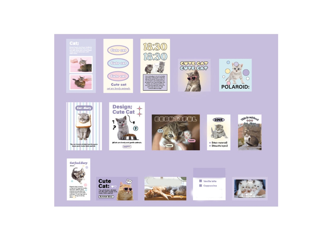 Pegatinas De Animales Adorables Para Álbumes De Recortes, Autoadhesivas, Fáciles De Quitar, Para Diarios, Álbumes Y Cuadernos.
