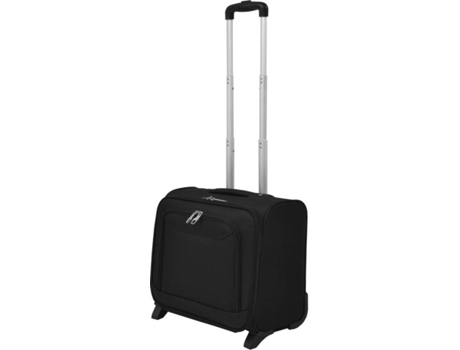 Maleta de Viaje VIDAXL Carrito Estilo Piloto Negro (43x24x39 cm)