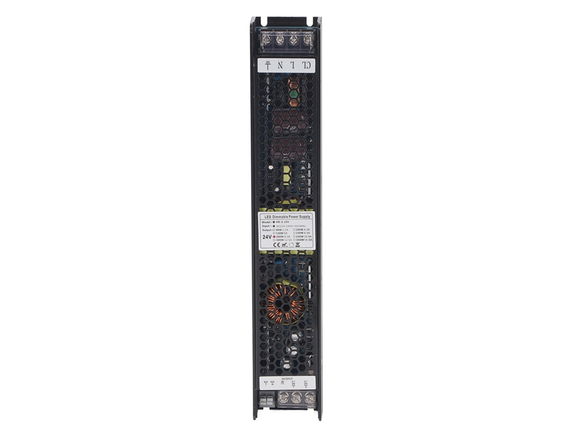 Fuente De Alimentación Con Regulación De Brillo 200w 24v 8.3a Scr De Aluminio 0-10v Pwm Dali Control