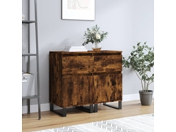 Lovely Home Aparador 2 Pzs 40X35X70 Cm Derivados Madera Roble Ahumado