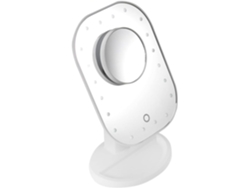 Espejo De Maquillaje Con Aumento Led, Luces Iluminadas, Alimentación Usb, Soporte Ajustable Y Portátil.