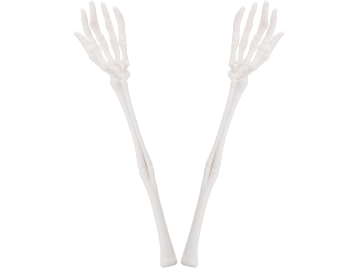 Pinzas Para Ensalada Con Forma De Brazo De Esqueleto De Halloween, 32 Cm, Accesorio De Decoración Para Fiestas.