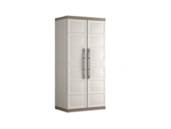 Keter Armario Interior Excellence Escobero Resina Estantería Almacenaje Resistente Cerradura Certificación Tüv 65x45x182 Wxdxh Cm