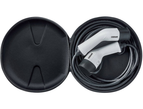 Cable de Carga para Vehículos Eléctricos OSRAM BATTERYcharge 7PIN - 3PHASE - 32 AMP (32A Trifásica -22 kWh -Blanco )