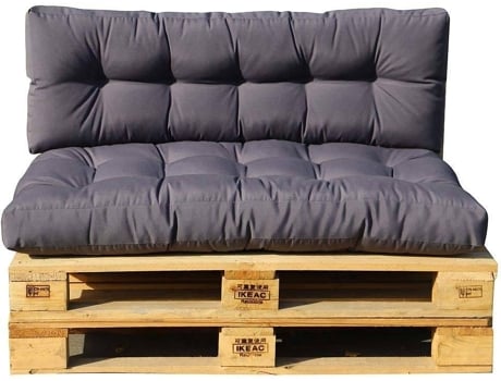 Juego de 2 Almohadas Exteriores RED DECO OUTDOOR Poliester (Gris - 80 cm)