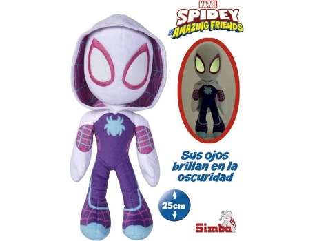 Peluche SPIDERMAN Spidey Ghost Spider 25 Cm (Edad Mínima: 1 Año)