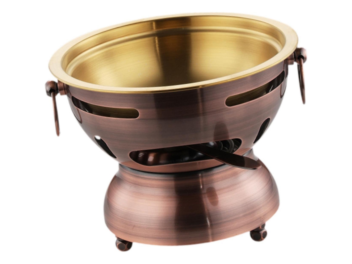Olla caliente pequeña, mini olla caliente, alce lento rojo
