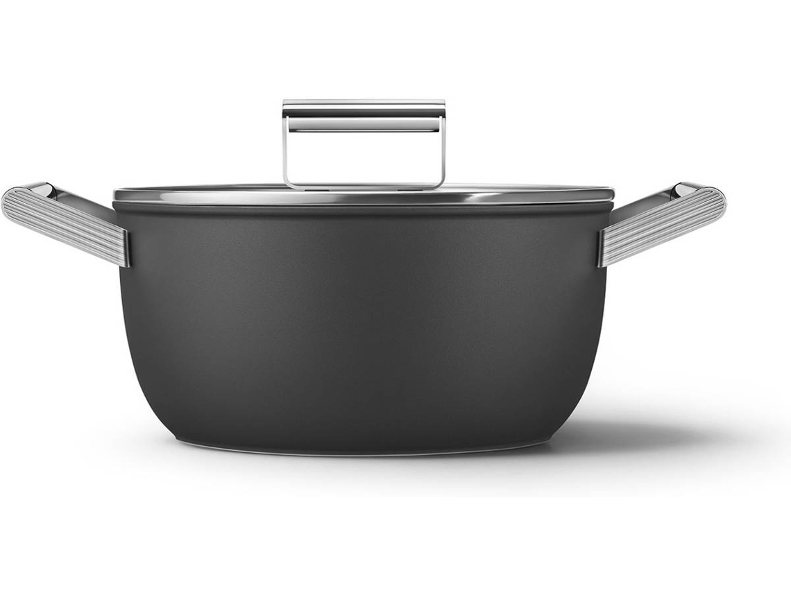 Olla SMEG CSF2412BLM Negra (24 CM)