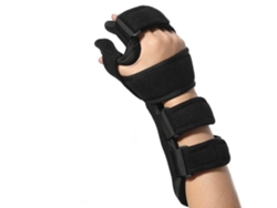 Tala Manual Fixa Para Reabilitação De Entorses E Fraturas Da Palma Da Mão E Da Articulação Do Punho.preto M (29*11cm) - Mão Direita