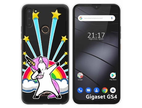 Carcasa Gigaset GS4 TUMUNDOSMARTPHONE Dibujos Transparente Multicolor