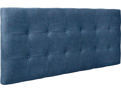 Cabecero DHOME Acolchado (Azul - Tela y Polipiel - 105 x 8 x 60 cm)