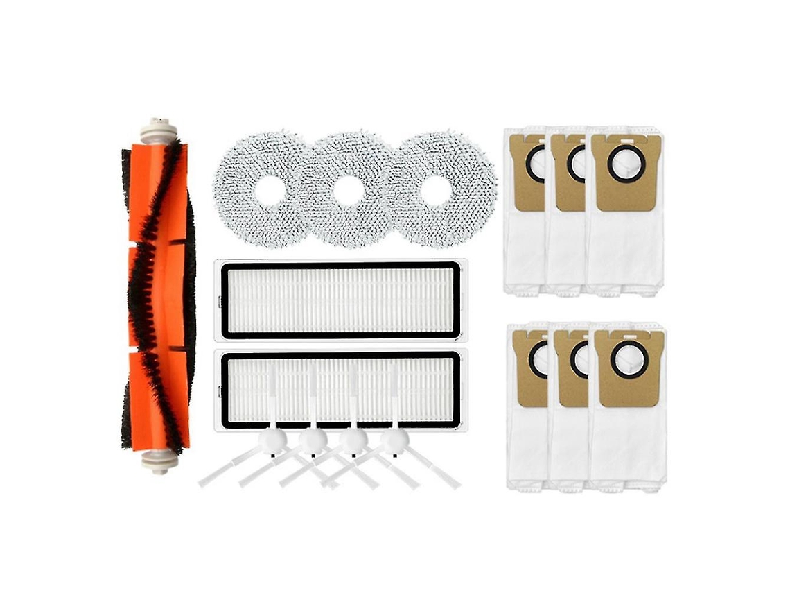 16 piezas compatibles con el robot aspirador Dreame S10/s10 Pro, cepillo principal, cepillo lateral, filtro HEPA.