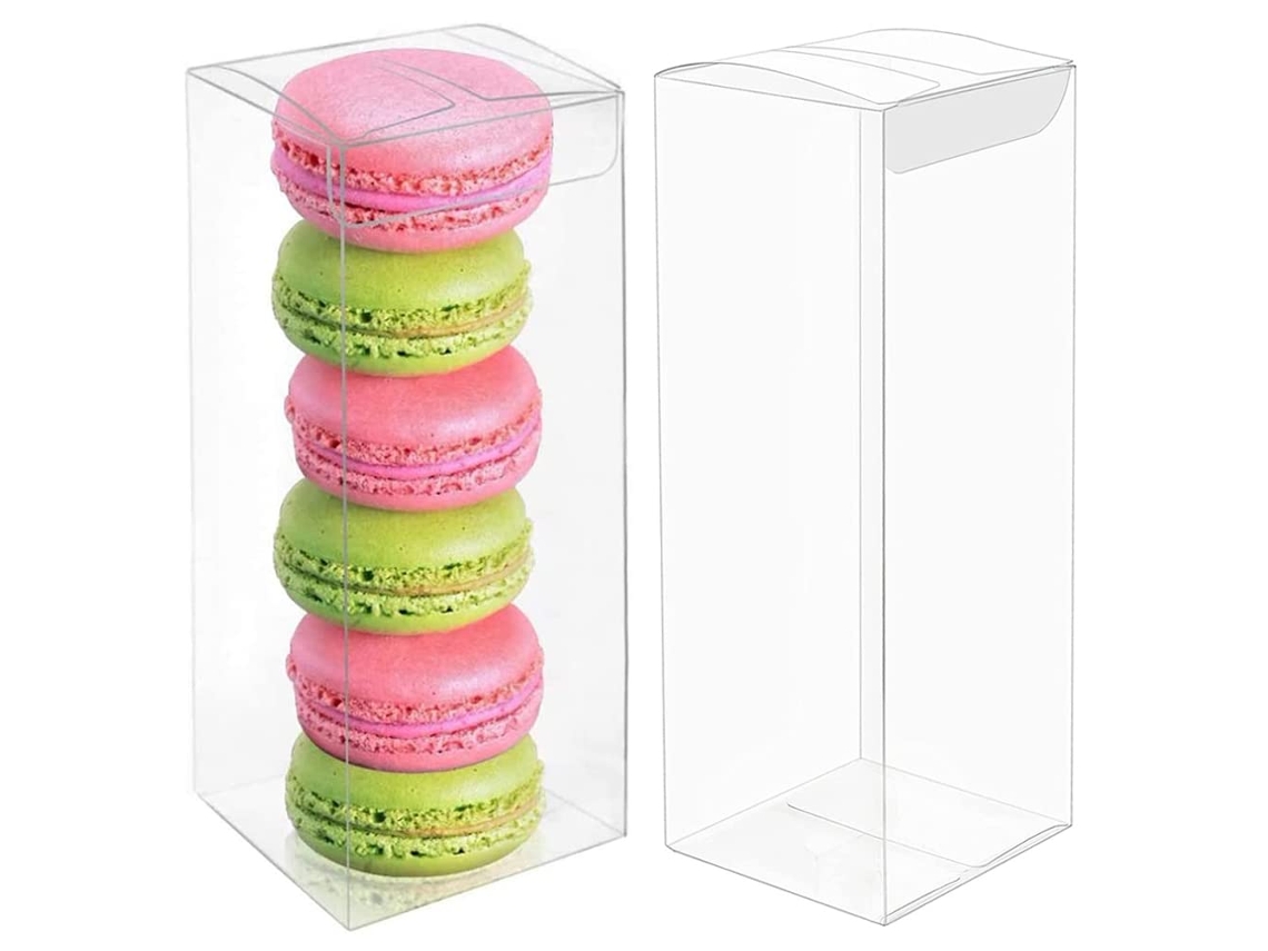 MEOIRUERY Caja rectangular para regalos, juego de 25 cajas transparentes resistentes a los arañazos, ideal para bodas y fiestas.