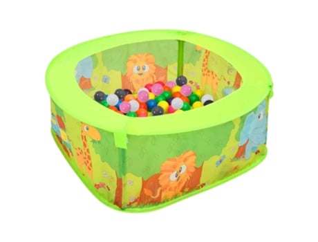 vidaXL Piscina de bolas para niños con 300 bolas 75x75x32 cm