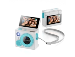 Câmera Infantil, Mini Câmera, Com Tela Basculante Sem Cartão De Memória Incluso (ciano) Czhhmart