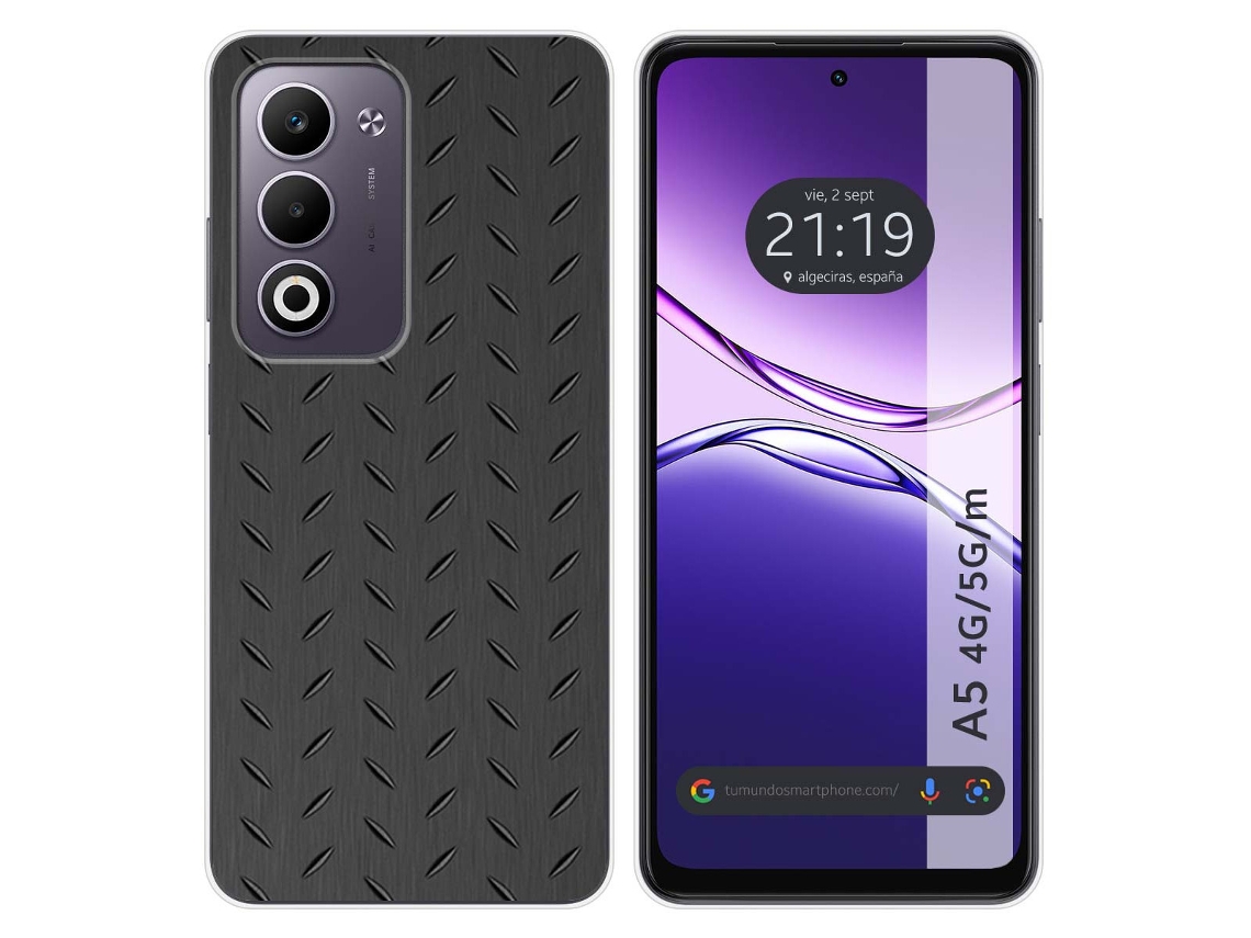 Funda Silicona Para Oppo A5m / A5 4g / 5g Diseño Metal Dibujos