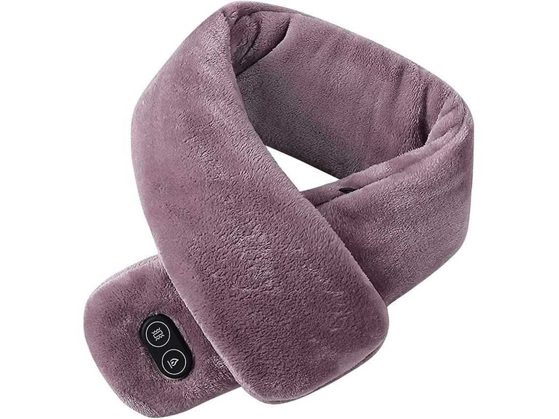 Soporte cervical eléctrico portátil 2026 con forro polar suave y ligero para aliviar el dolor de cuello.