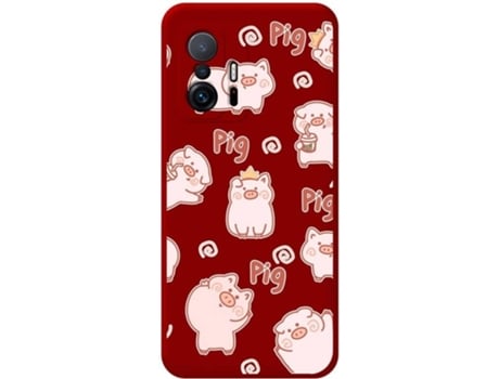 Carcasa Xiaomi 11T 5G / 11T Pro 5G TUMUNDOSMARTPHONE Cerdos Rojo