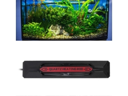Calentador de acuario de cristal de cuarzo a prueba de explosiones, económico, con control de temperatura constante y LED, 1200 W, enchufe británico GOKOCO