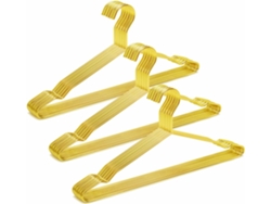 NEVEANCE Percha de metal con acabado brillante, elegante diseño dorado para abrigos y chaquetas, resistente, impermeable, antioxidante, diseño delgado para org