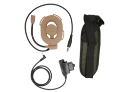 Auriculares De Un Solo Lado Para Casco De Motocicleta Con Ptt U94 Para Radios Motorola T5428 6200c T80 De 2,5 Mm, Color Marrón.