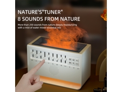 Difusor de aire, humidificador, difusor de aroma ultrasónico y reproductor de música Bluetooth. Mdug