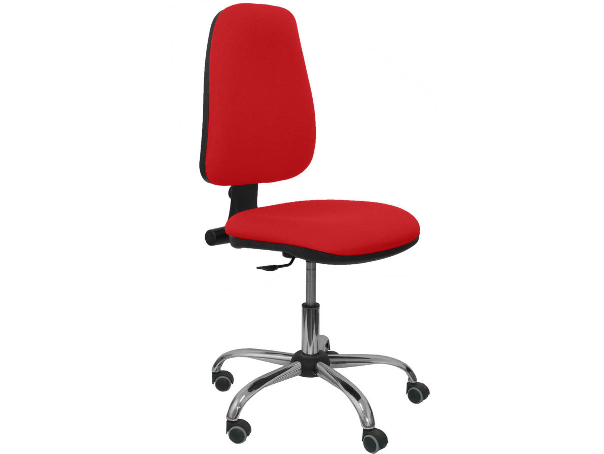 Silla de Escritorio Operativa PYC socovos Rojo con ruedas antiarañazos (Sin Brazos - Tejido)