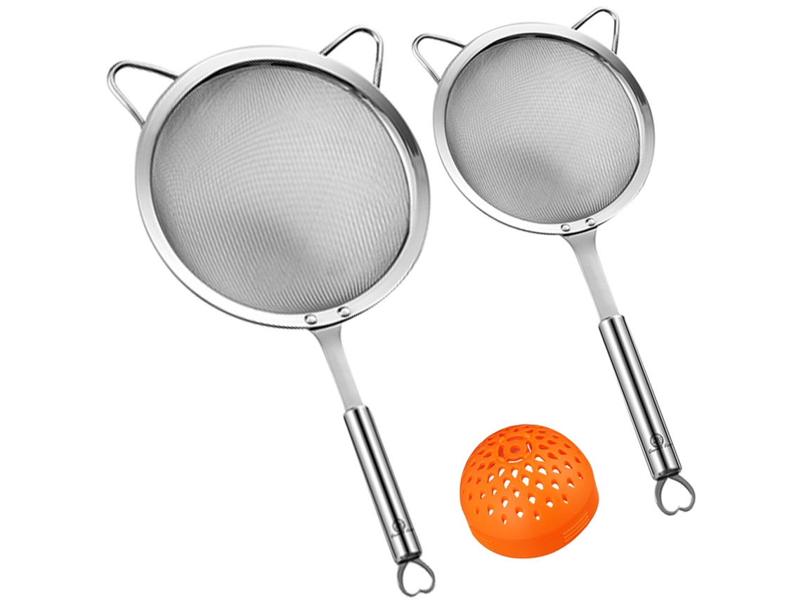 Juego de 3 encoladoras de acero inoxidable: una grande para pasta, una pequeña y una para latas. Multiusos, de alta calidad y aptas para lavadoras. Easy Gourmet