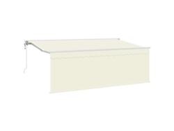 Maison Exclusive - Toldo retráctil color crema de 350 x 200 cm en poliéster y aluminio