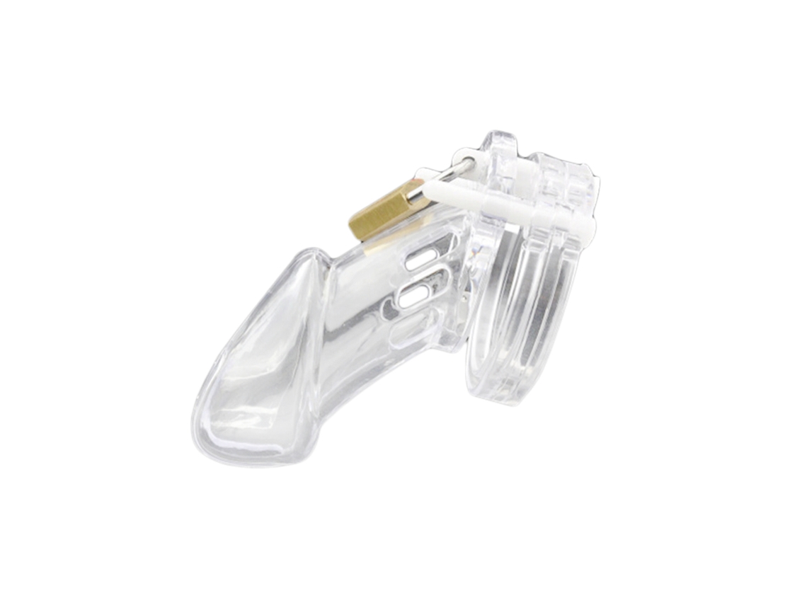 Cerradura De Castidad De Plástico Con Llave Para Hombres Equipo De Control De Juego Corporal Masculino