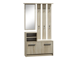 Recibidor TOP E SHOP GAR SONOMA Laminado Plástico Plateado Roble