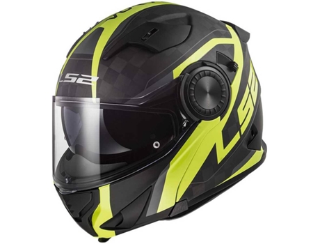Casco Modular LS2 FF313 Vortex Frame Carbon Hi Vis Yellow (Talla: XS)