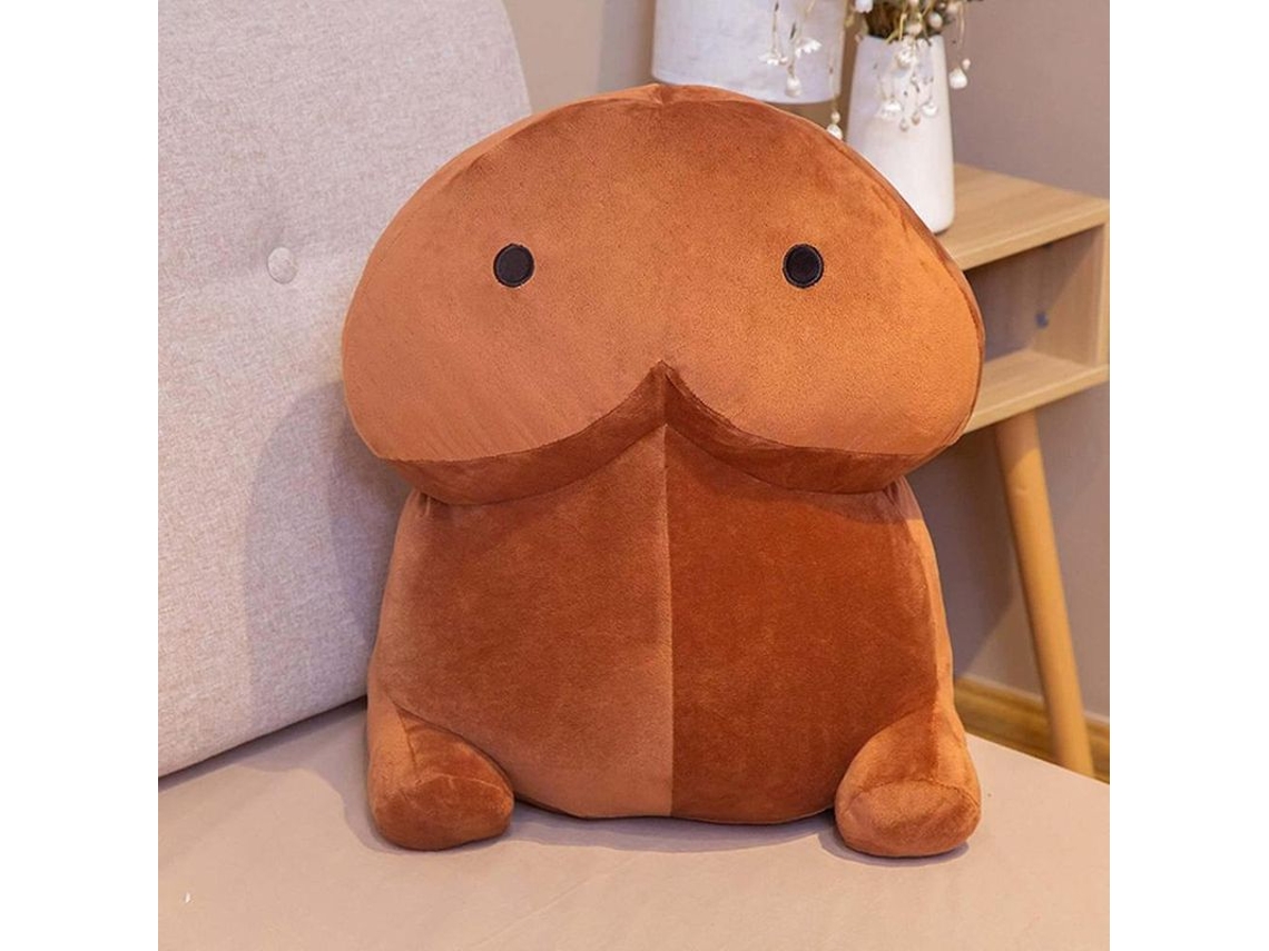 Divertidos Juguetes De Peluche, Almohada De Peluche, Regalo Encantador Para Hombres, Mujeres Y Novias, Fro20cm, Marrón Con Ojos Redondos