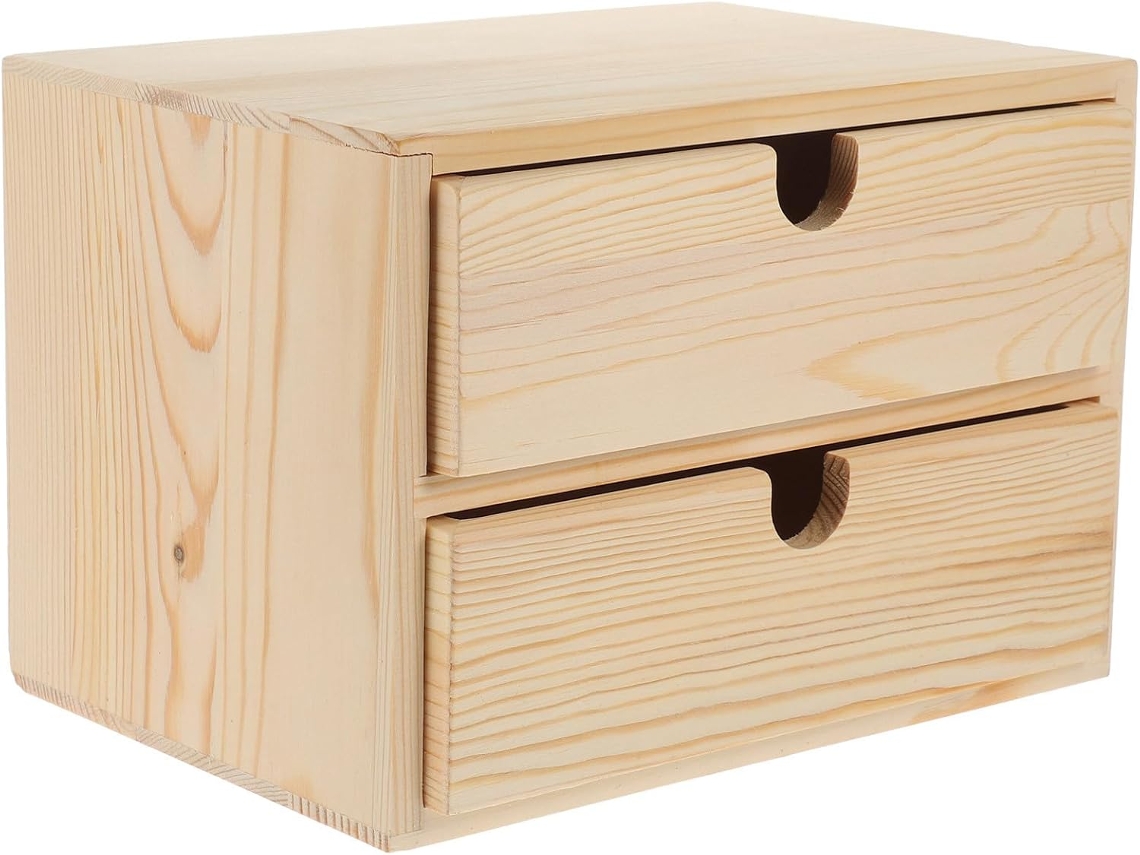 Joyero Madera Cajones Fácil Almacenamiento Acceso Rápido Capacidad Diseño Multicapa Oficina Dormitorio